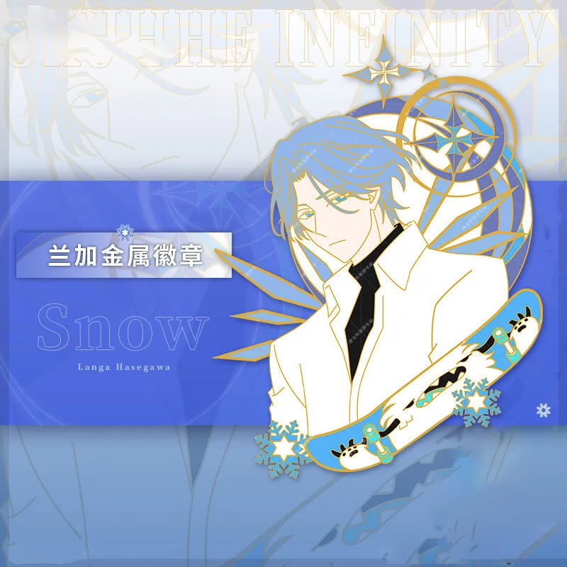

Anime SK EIGHT SK8 the Infinity SNOW Badge Metal Brooch Pin Itabag Pendant Toy Souvenir Buttons Cospaly Boy Girl Gift