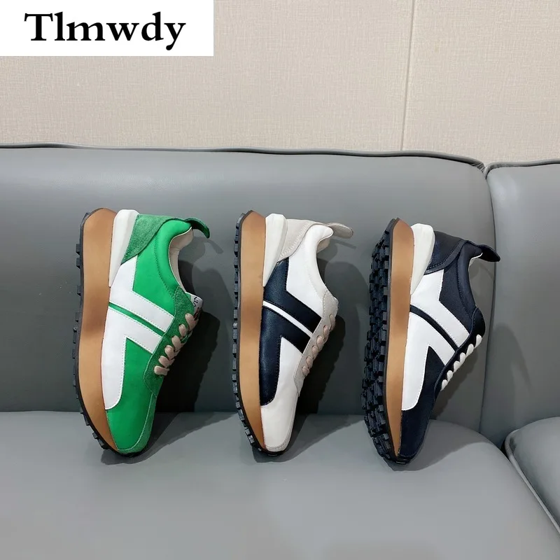 

2021 Spring New Women's Casual Shoes Thick-soled Lace-up Fashion Women's Comfortable Platform Sneakers Leisure Vulcanized Shoes
