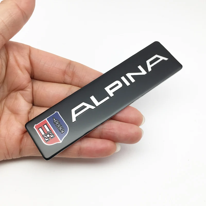 Автомобильный Стайлинг 3D металлический Стикеры для BMW ALPINA Логотип E46 E39 E90 E60 E36 X1 X3