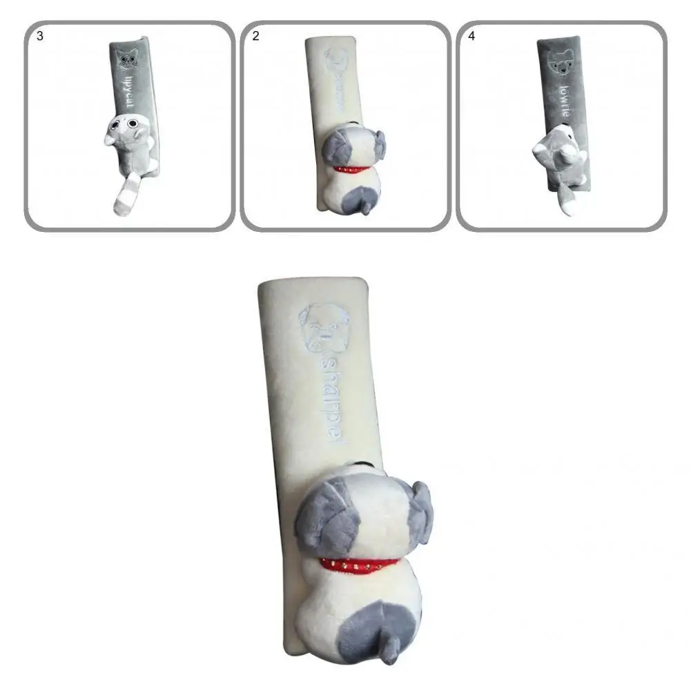 

Flannel Useful Auto Seat Belt Shoulder Pad Decorative Belt Shoulder Pad Anti-slip for Camera Backpack