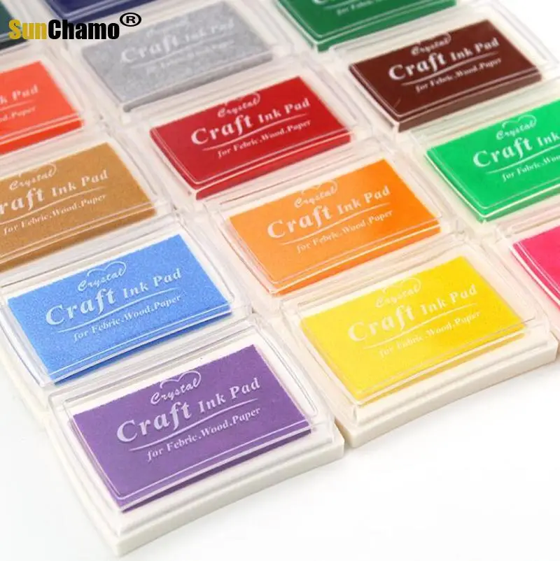 15 цветов Inkpad ручная работа сделай сам ремесло на масляной основе чернила