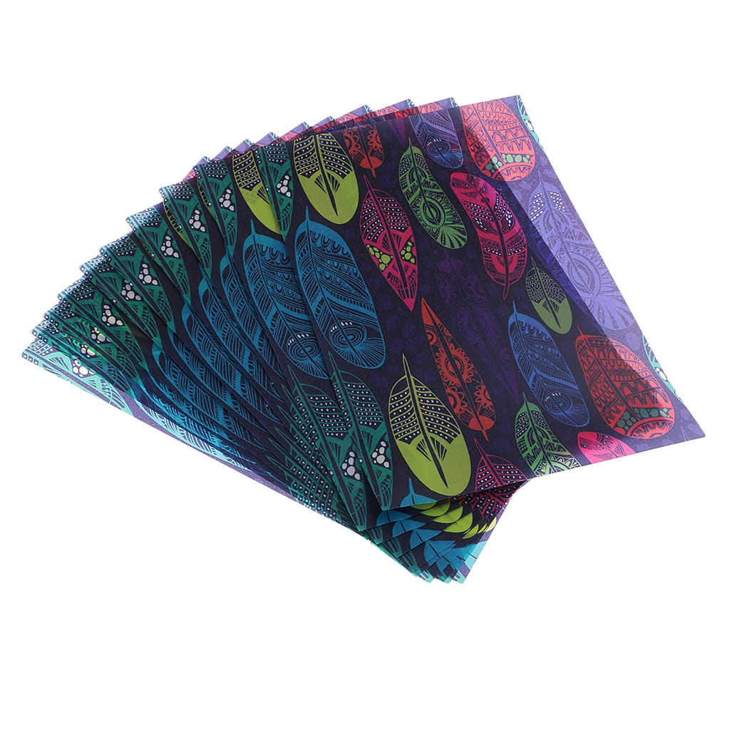 20 Pieces No Fluorescent Agent Wax Packing Paper for Wrapping Soap/Hard Candies 21x14cm/Sheet CUTE Feather Pattern Printed | Дом и сад