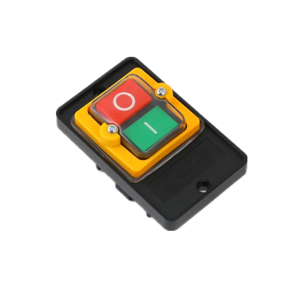 AC 380 в 2 кВт вкл/выкл 3 фазы Водонепроницаемая фиксация пластиковый силовой двигатель сверлильный станок пила старт стоп переключатель