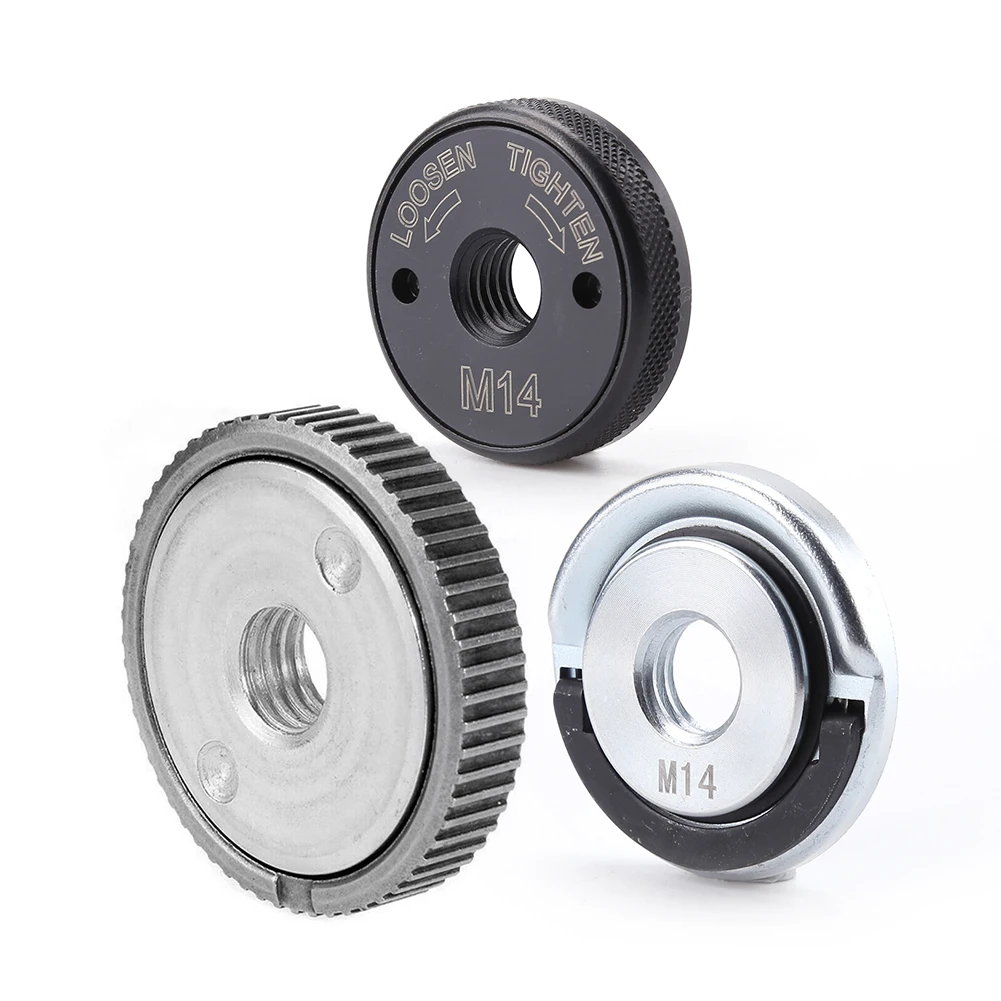 

Woodworking Angle Grinder Locking Plate Replacement M14 Thread Inner Outer Flange Nut Kit Power Tool Accessories
