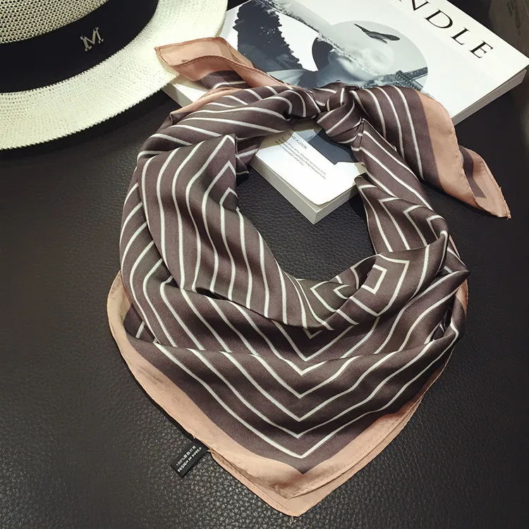 Новый стиль женский милый ретро-шарф с принтом маленький квадратный шарф