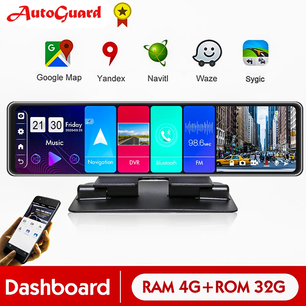 Новейший автомобильный видеорегистратор Android зеркальный Автомобильный