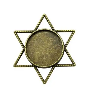 

DIY Jewelry Accessories Zinc Alloy Material Hexagonal Bottom Support Time Gem Base Pendant Accessories