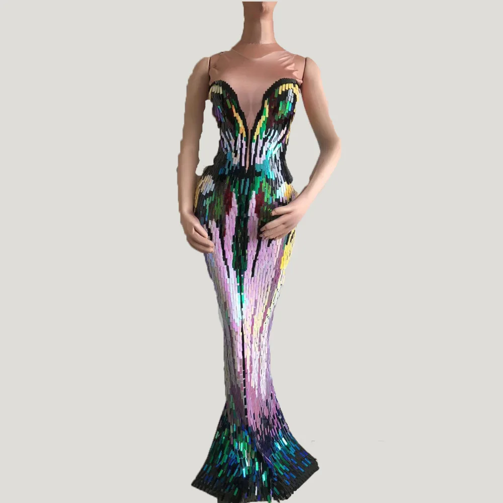 Высокоэластичное женское платье праздничный наряд для дня рождения