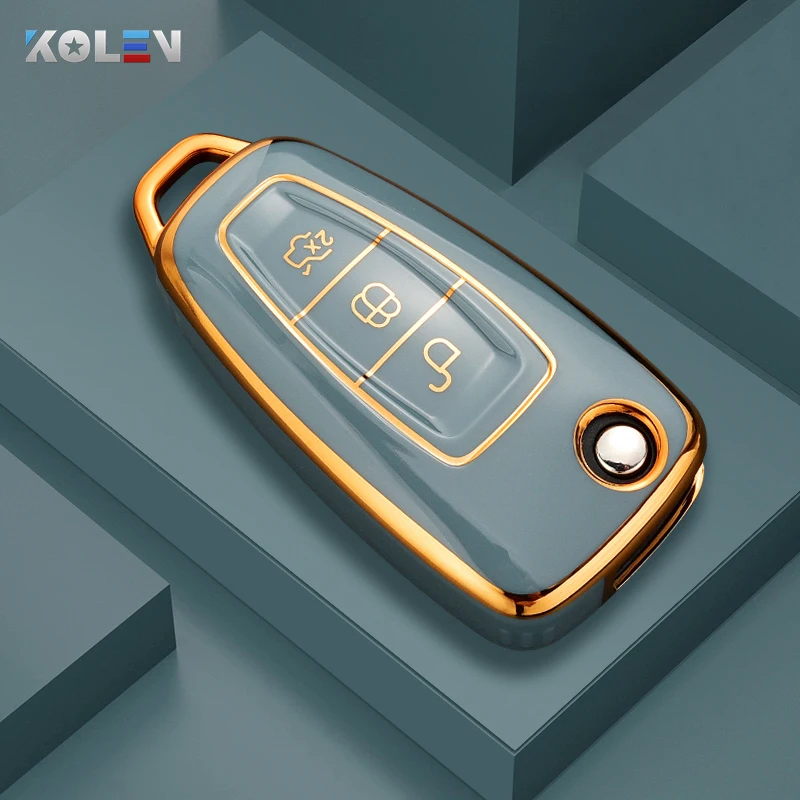 

Модный ТПУ чехол для автомобильного ключа дистанционного управления чехол для Ford Focus 2 3 C-Max S-Max Fiesta Mondeo Kuga Ecosport Ranger Escape Galaxy Fob