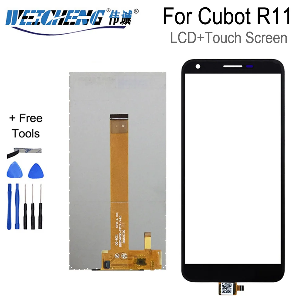 ЖК дисплей 5 дюйма для Cubot R11 с сенсорным экраном дигитайзер Аксессуары планшетов