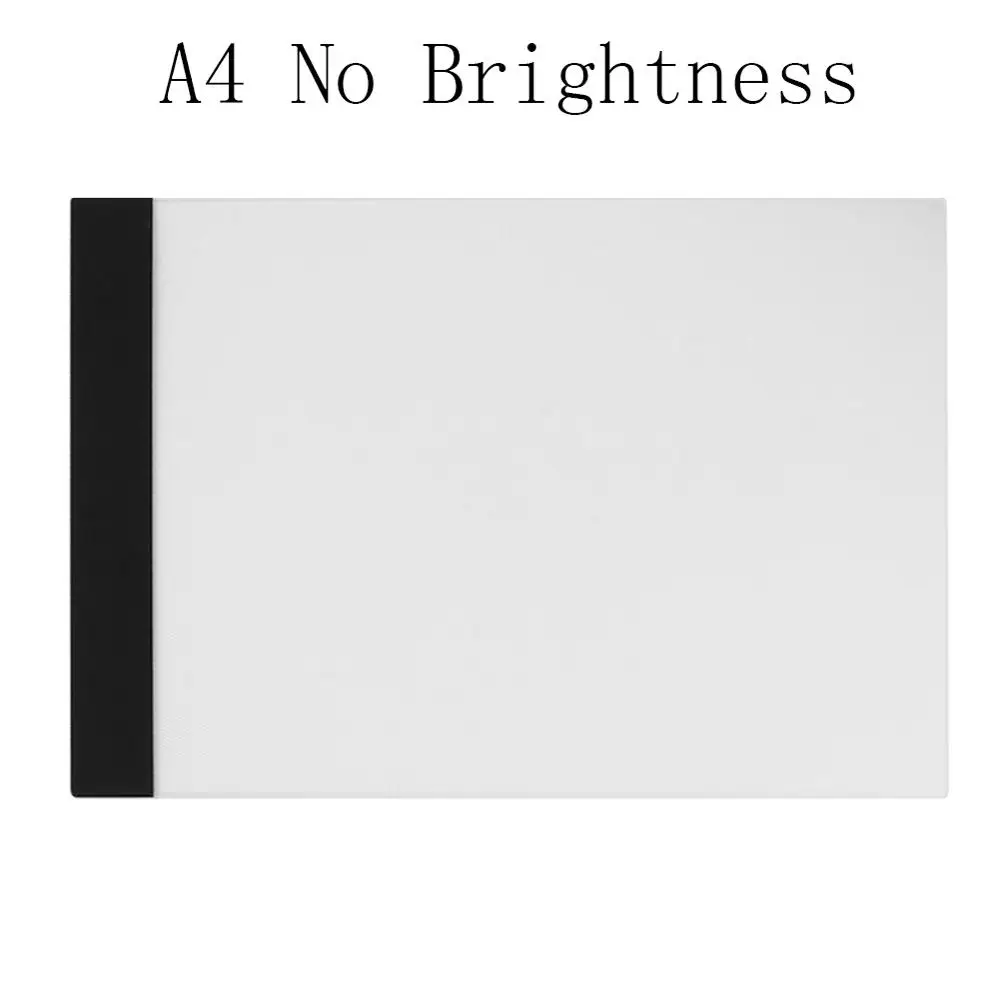 A4 No Brightness VKTECH A3/A4/A5, графический цифровой планшет, светодиодный дисплей, ручка, планшет, панель, художник, светящийся трафарет, доска для рисования, планшет - Цвет: A4 No Brightness