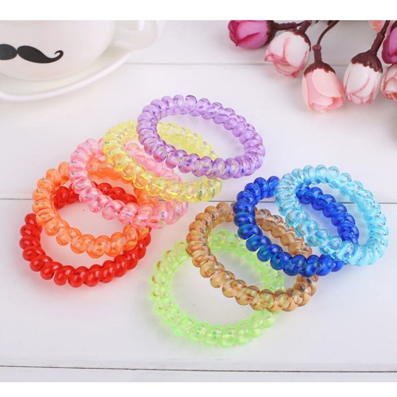 5 шт./лот женский головной убор эластичные резинки для волос не запутываются