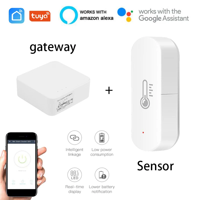 

Беспроводной смарт-термометр ZigBee3.0 с регулятором температуры и влажности