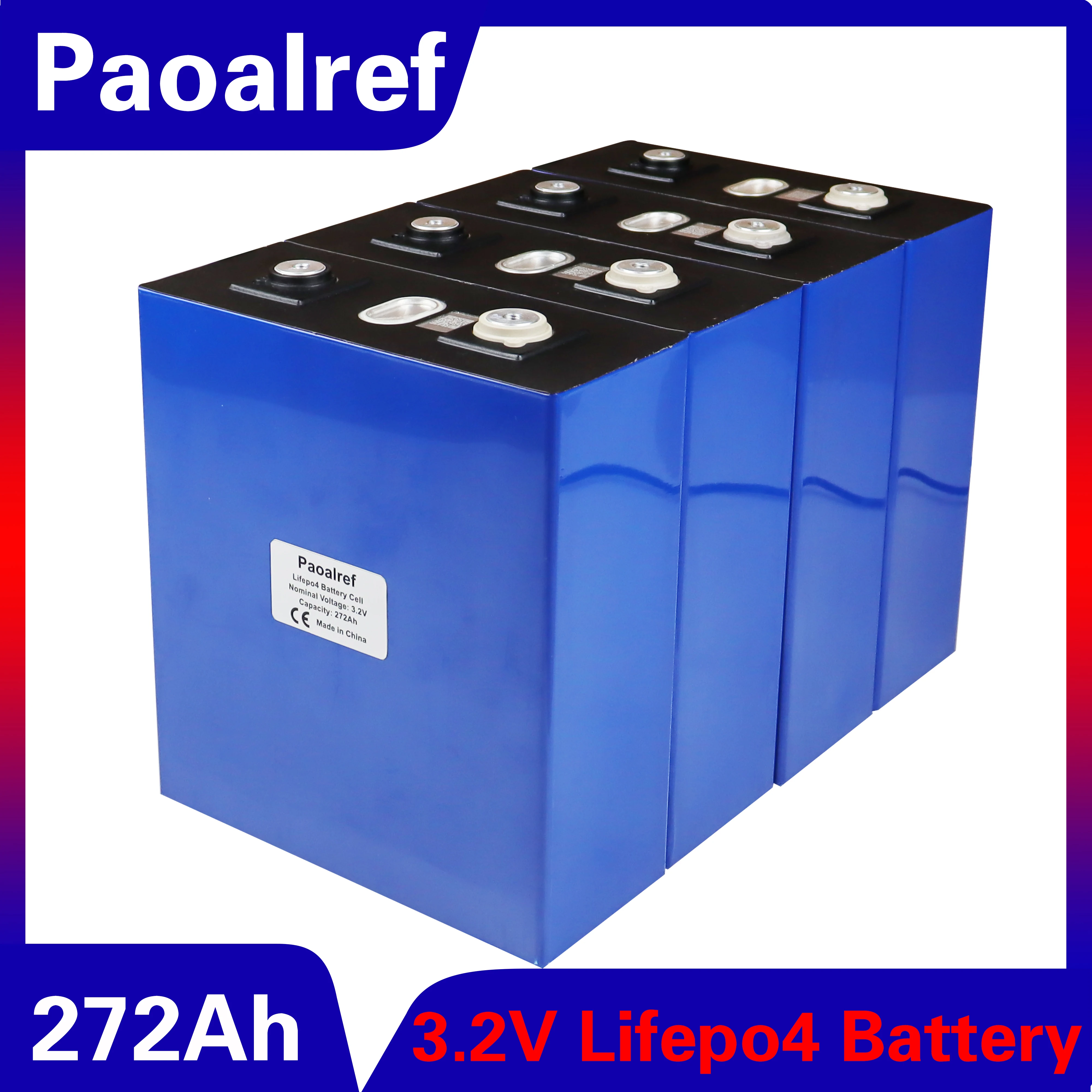 Новая 3 2 v 272ah lifepo4 аккумуляторная батарея литий железо фосфат солнечная 12v 24v no 280ah
