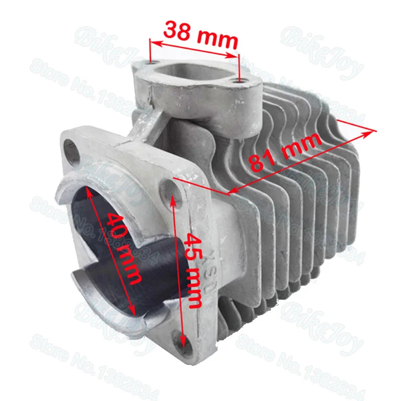 Цилиндр 40 мм поршневой комплект 10 для двухтактного двигателя 47cc карманный