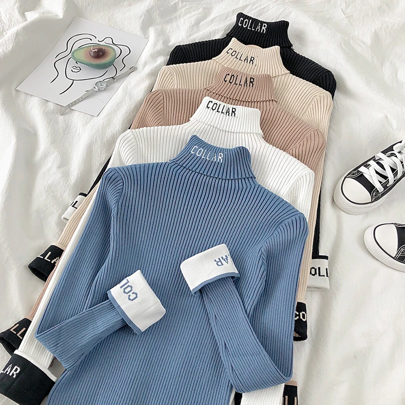 2020 осень зима новые женские пуловеры свитер вязаный эластичный Повседневный