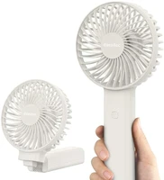 easyacc 5000mah mini usb portabl fan one touch power off recharge fan desk fan 4 20 hours 4 speeds control for home outdoor
