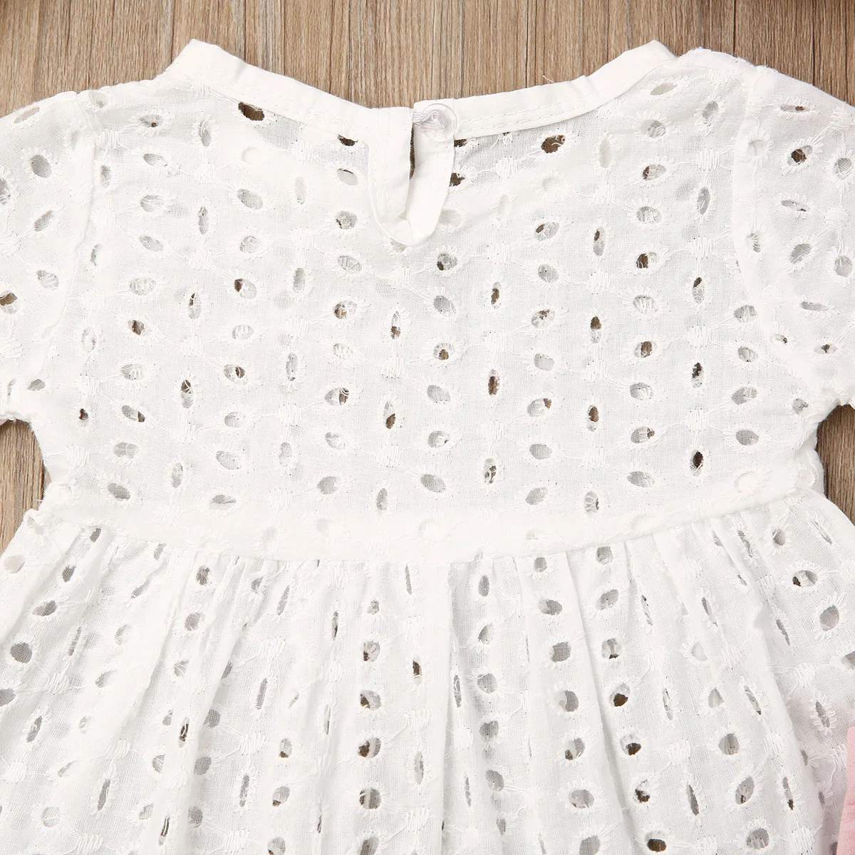 Комплект из 3 предметов милый кружевной топ с бантом для новорожденных девочек