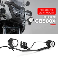 motorcycle fog lights auxiliary bracket driving lamp spotlight bracket holder spot light fit for honda cb500x cb 500 x 2018 21