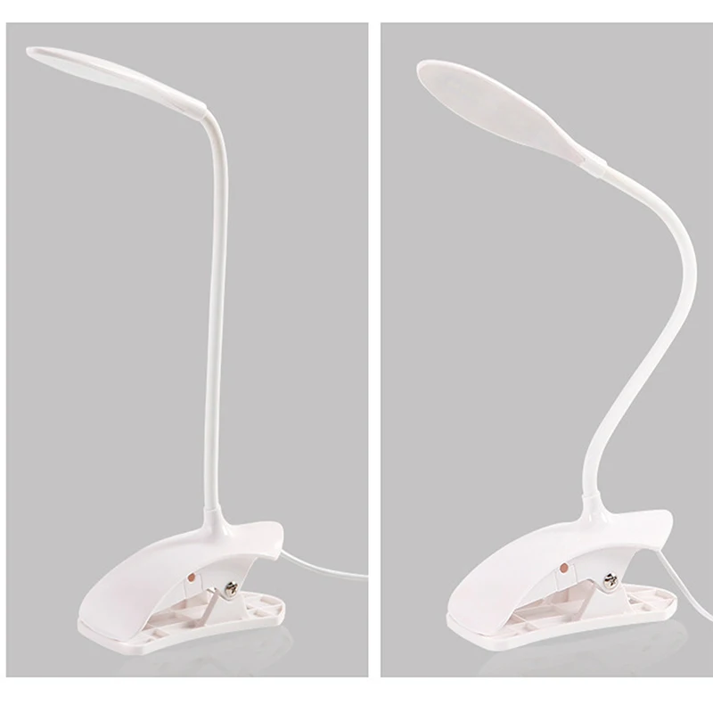 USB светодиодная настольная лампа светильник для чтения книг с зажимом детей