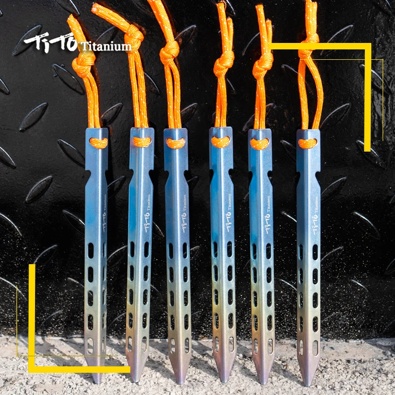 Титановая палатка TiTo 6 шт./лот цветная ветрозащитная из титана в форме для