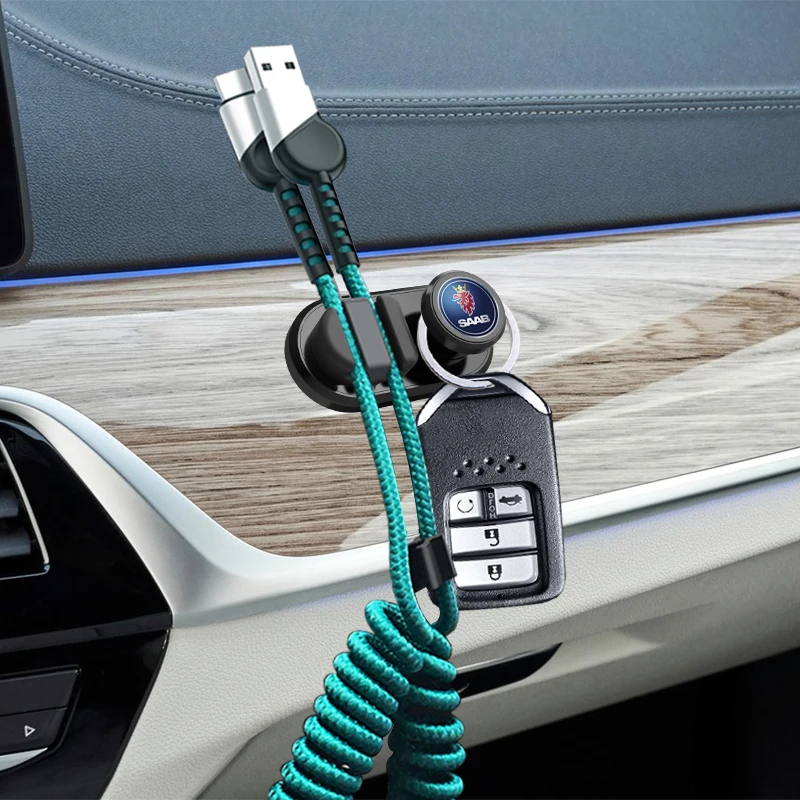 Car Data Cord Cable Wires Clips USB Wire do not occupy space Hook for SAAB SCANIA 9-3 93 9-5 9 3 9000 5 |