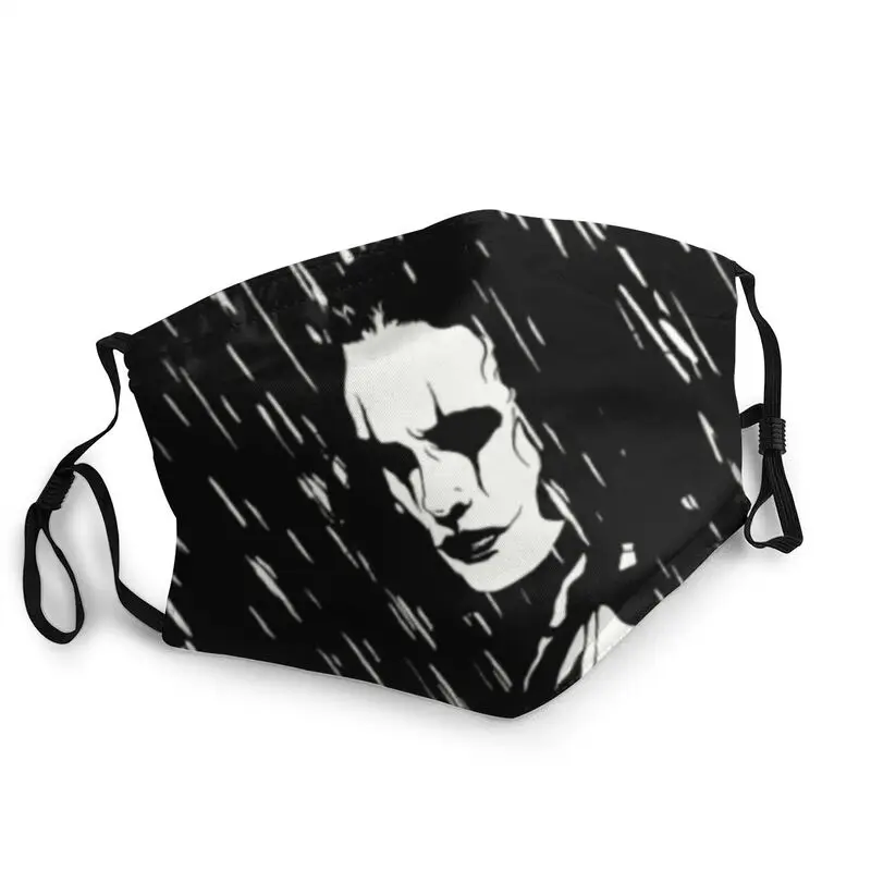 

It Cant Rain All The Time Reusable Unisex Adult Face Mask The Crow Horror Film Dust Protection Cover Respirator Mouth Muffle