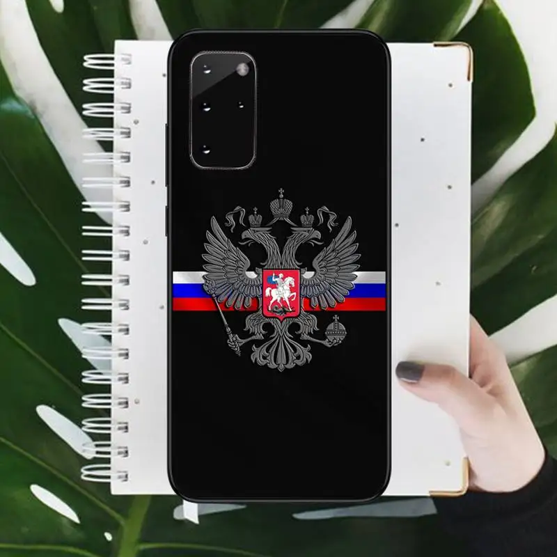 

Russia flag Emblem Phone Case For Samsung galaxy S 7 8 9 10 20 edge A 6 10 20 30 50 51 70 note 10 plus