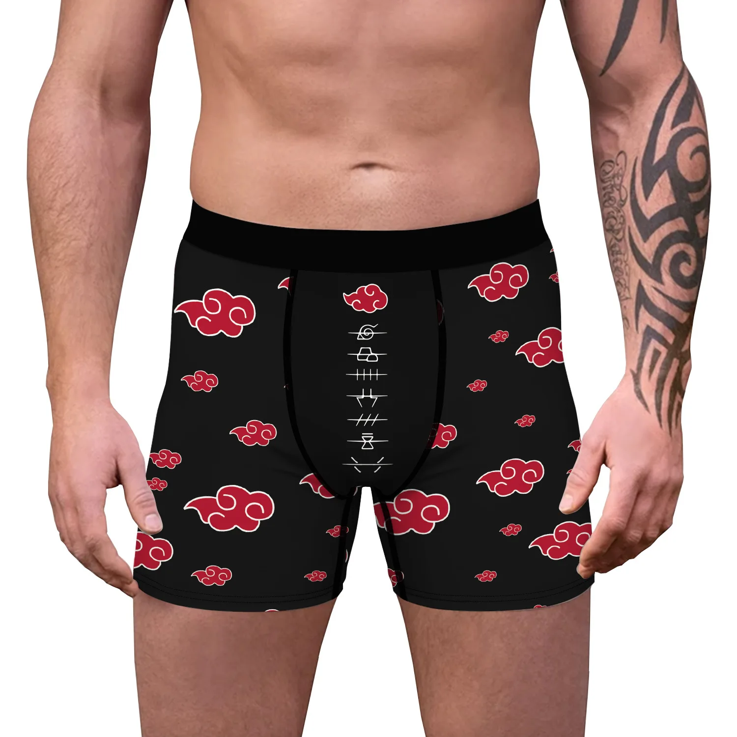 Hokage Akatsuki Ninja Cosplay Underpants Boxer Shorts Man Male Panties Breathable Mens Underwear Prop