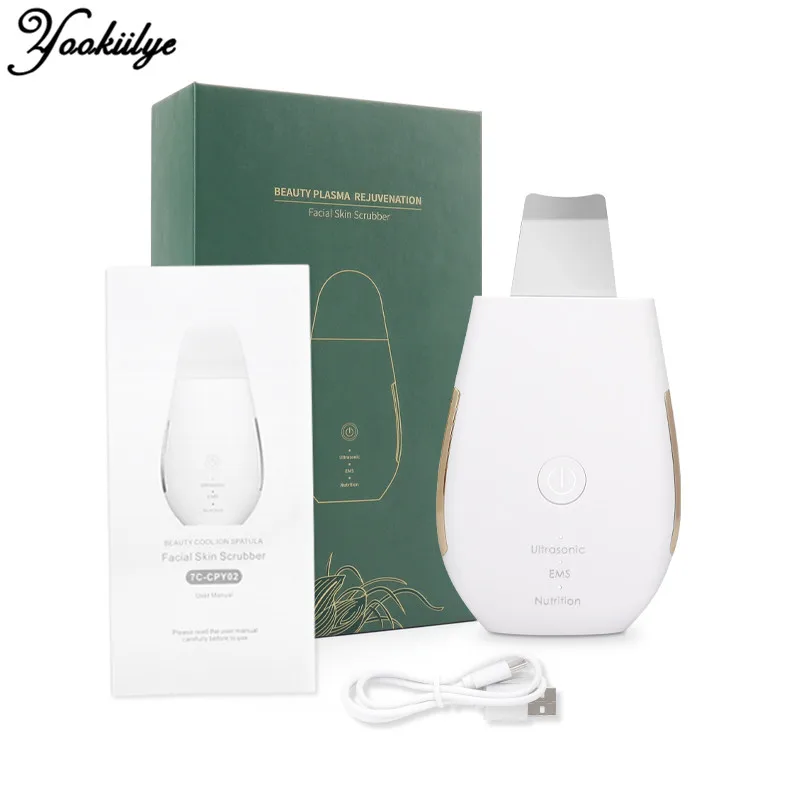 

Ion Ultrasonic Skin Scrubber Face Pore Deep Cleaning Machine Peeling Shovel Face Lifting Massager Acne Blackhead Remove Device