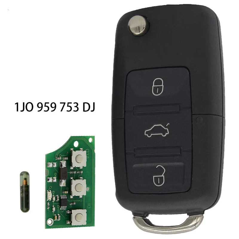 Пульт дистанционного управления XRSHKEY3 1J0959753DJ/5FA009259 55 с 48 чипами подходит для V W Beetle