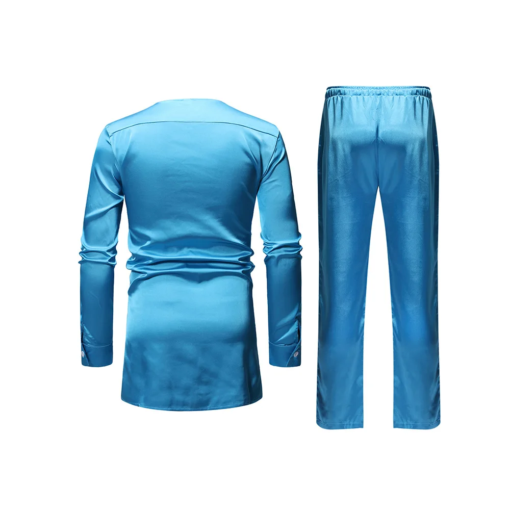 Мужской комплект из 2 предметов: Топ и штаны в африканском стиле рубашка с брюками