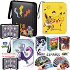 Покемон-карты в испанском покемоне, папки для карт, коллекционеров, альбом, аниме, карточки для игр, защита, портативный чехол для хранения, топ, игрушка, подарок