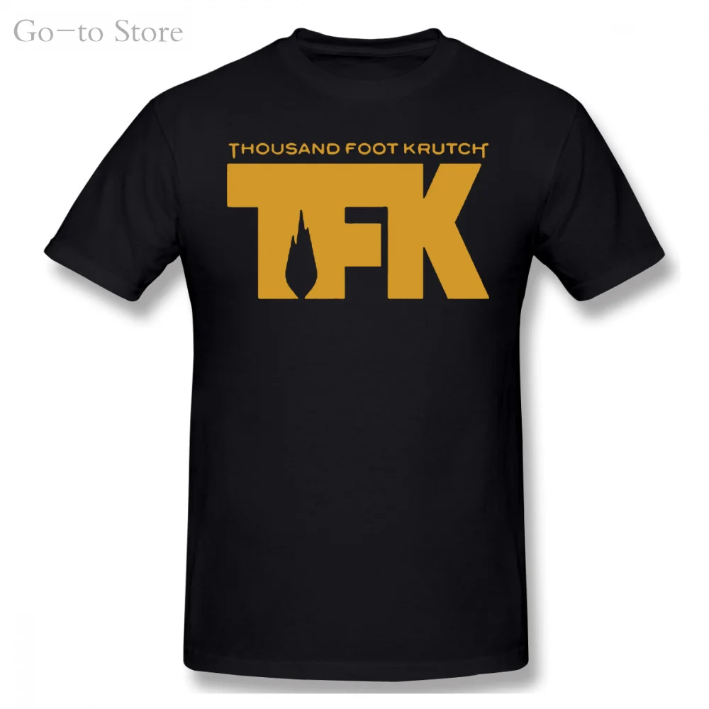 

Thousand Foot Krutch TFK Rock Band Logo Men's Black T-Shirt Print Tee Men Short Sleeve Clothing T Shirt