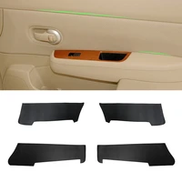 soft leather door panel cover for nissan tiida 2005 2006 2007 2008 car styling 4pcs interior door panel surface cover trim