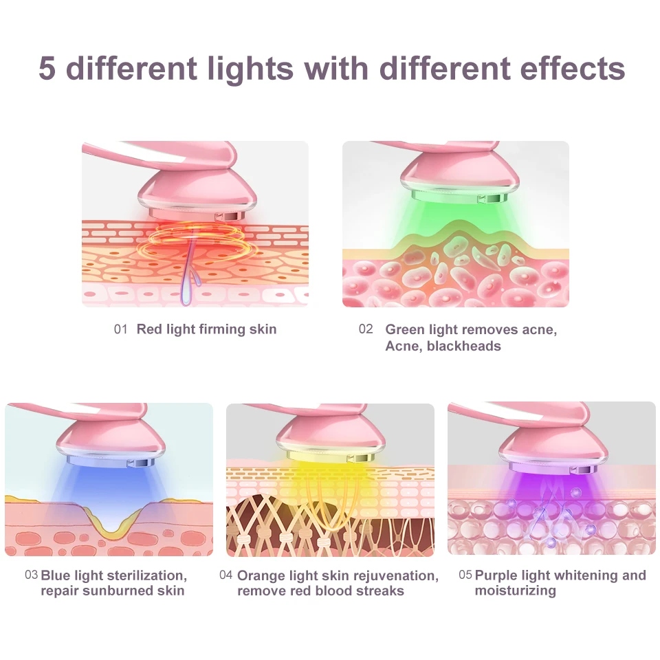 AmazeFan Beauty Device RF EMS Mesotherapy Electroporation Face Radio Frequency LED Photon Skin Rejuvenation Tightening |