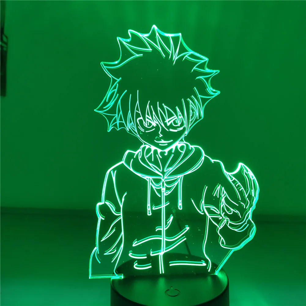 Аниме Hunter X LED Killua Zoldyck 3D лампа Коллекция декор для спальни детские игрушки кукла