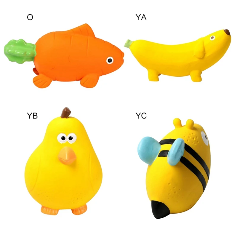 New Arrival Dog Crunch Toy Durable Bee Fish Cute Styling Pet Latex Sound Bite Training Funny | Дом и сад