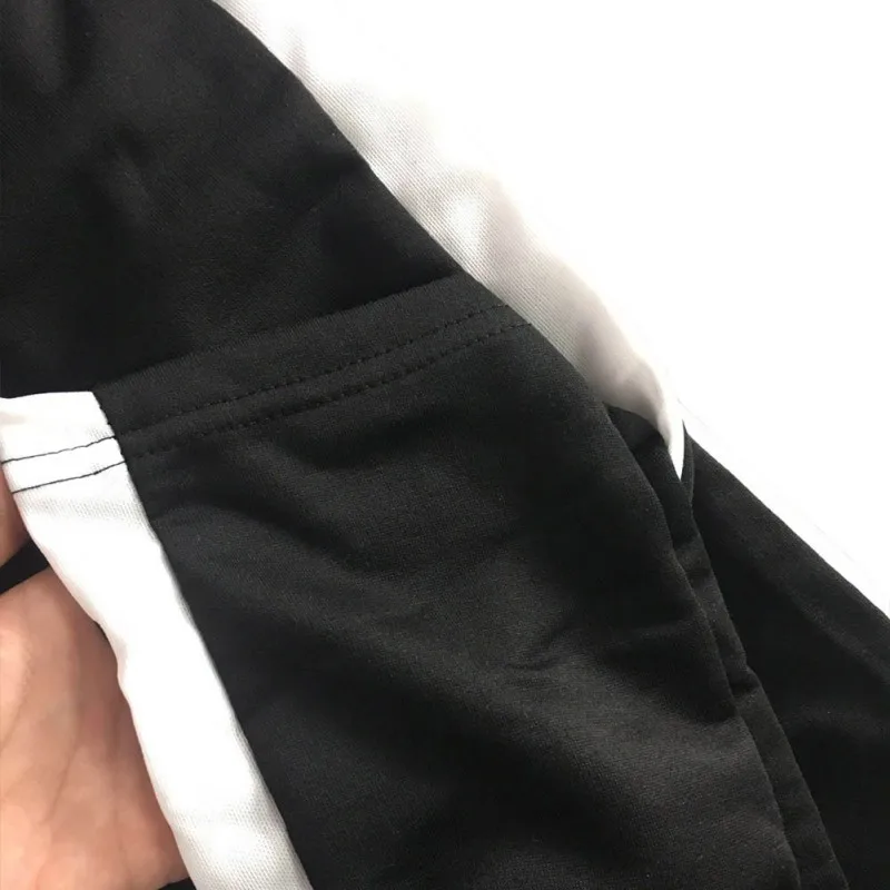 

2020 Spring Sweatpants Women Casual Harem Pants Loose Trousers For Women Black Striped Side Sweat Pants Female Plus Size M-XXL