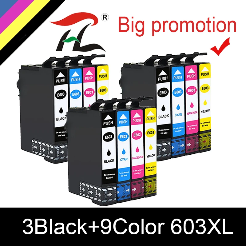 

HTL For Epson 603XL 603 T603XL ink cartridges t603 Expression Home XP-2100 XP-2105 XP-3100 XP-3105 XP-4100 XP-4105 printer