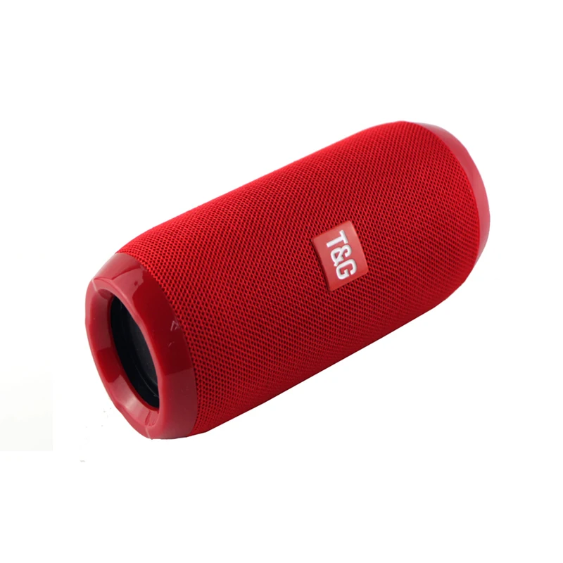 red Мощный bluetooth-динамик, музыкальная колонка, Hi-Fi Стерео Soundbox, светодиодный светильник, поддержка карт TF, AUX кабель, воспроизведение музыки для ПК телефона - Цвет: red