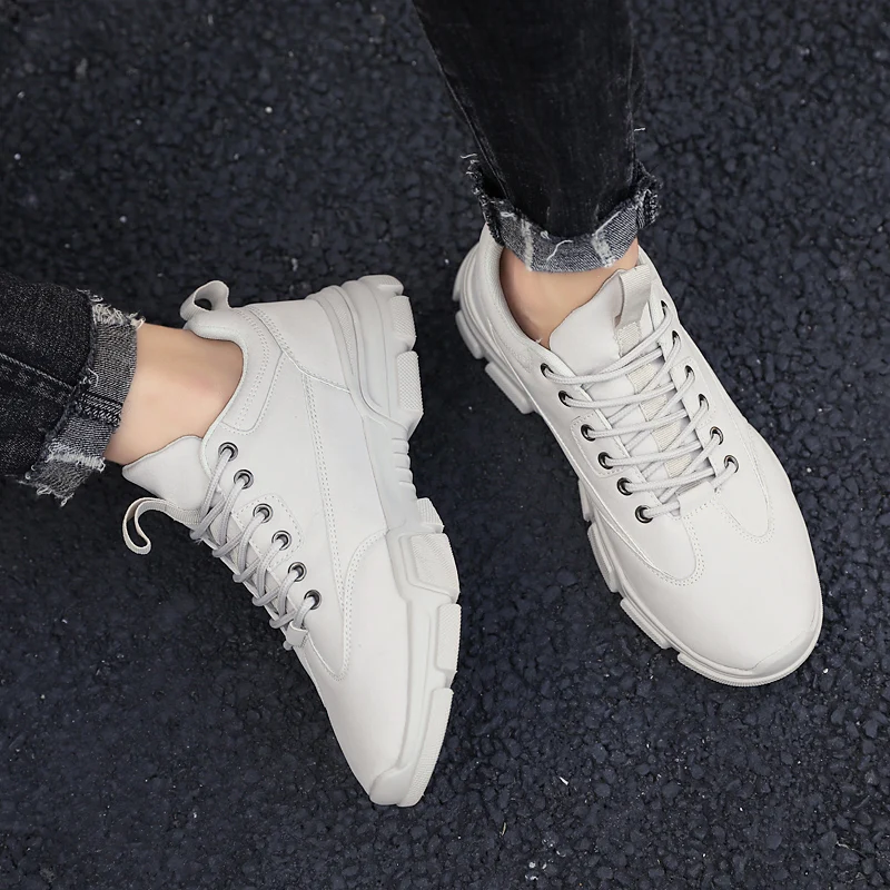

Beige Men Casual Shoes Student running Shoes Breathable Leisure Sneakers Male Comfort Lace Up Loafers Footwear Chaussures %