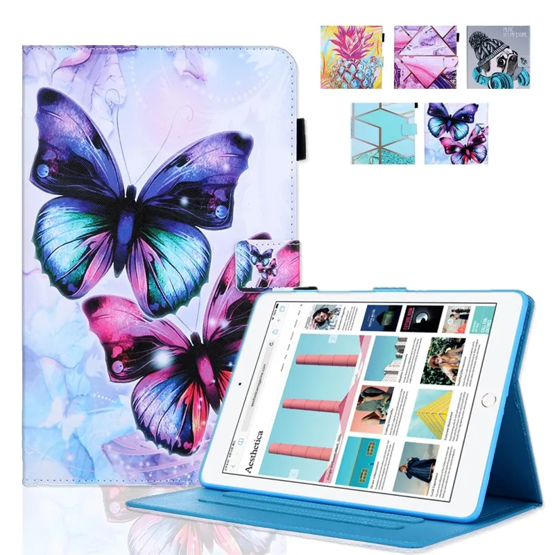 Fnda для iPad Mini 1 2 3 4 5 мини чехол умный кожаный mini 2019 планшета с подставкой кошелек Funda