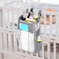 diaper stacker baby crib hanging bag bedside storage bag multifunctional detachable bed diaper toy storage bag