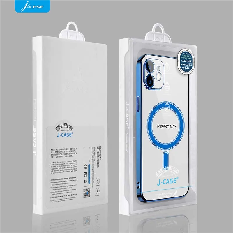 

Luxury Classic Square Frame Plating Case For iphone 12 12pro 12mini 12promax Soft Clear Cover Magsafe Mobile Phone Shell KS1037