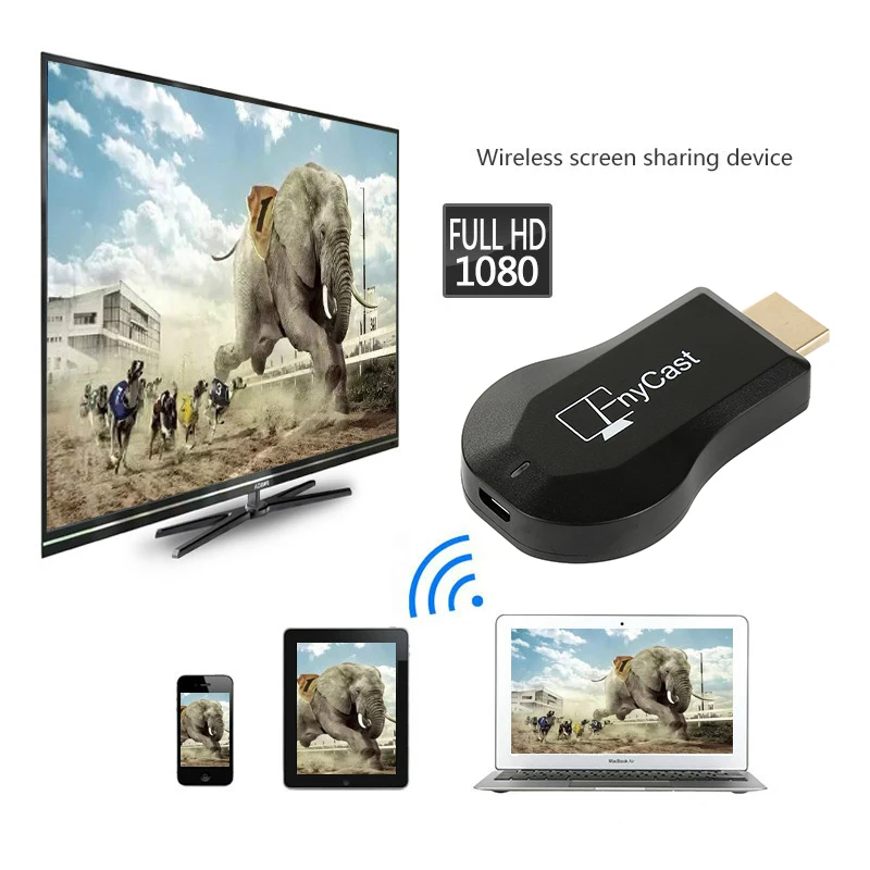 MX18 Plus 1080P HD Wireless WiFi HDMI Display Receiver TV Projection Video Transmission Fits For Netflix Google Youtub