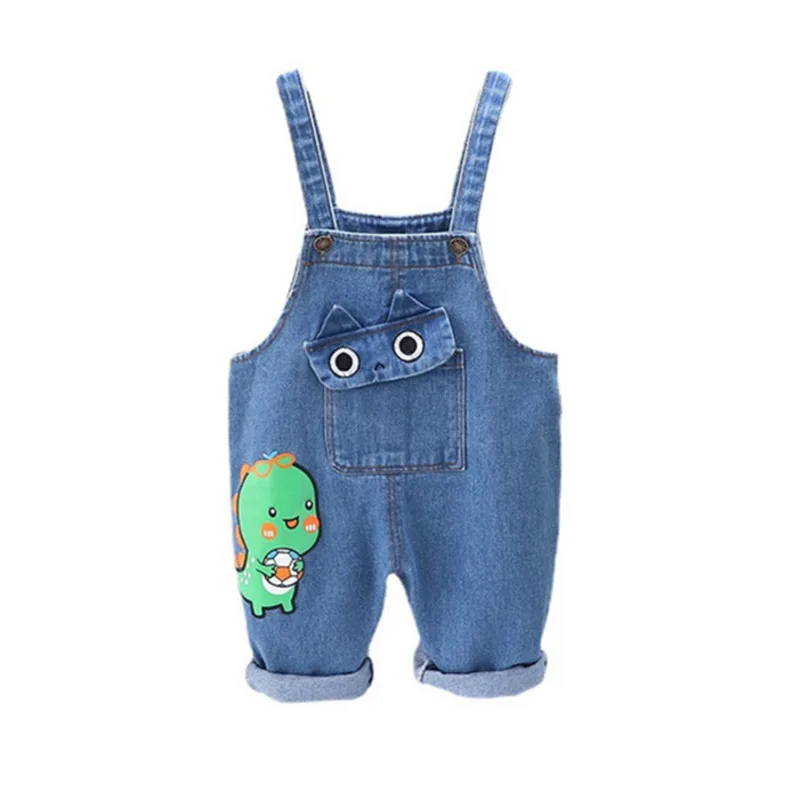 

New Toddler Sport Casual Costume Spring Cute Baby Girls Clothes Children Boys Cartoon Strap Pants Autumn Kids Fashion Trousers