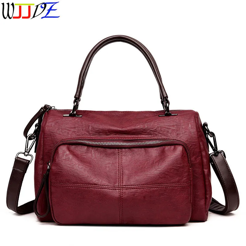 

Middle-aged Women Single Shoulder Bag For Women Brand Designer Bags Luxury Soft PU Leather Shoulder Bags WJJDZ