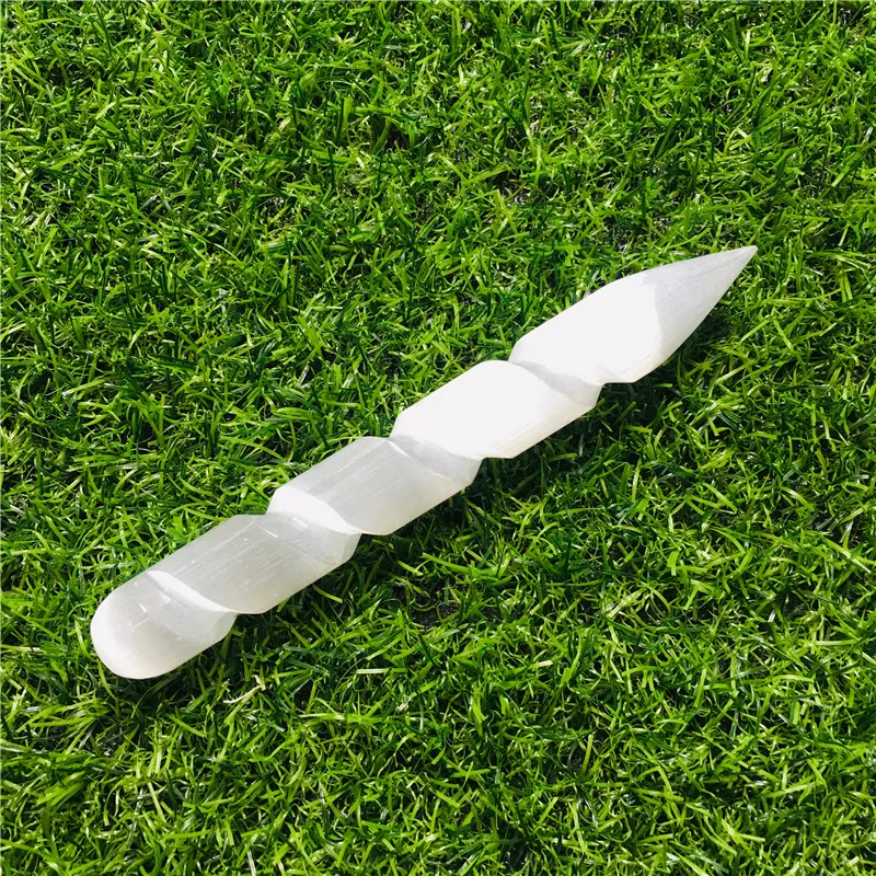 Натуральный селенитовый кварц 15 см кристаллические палочки кварцевые кристаллы