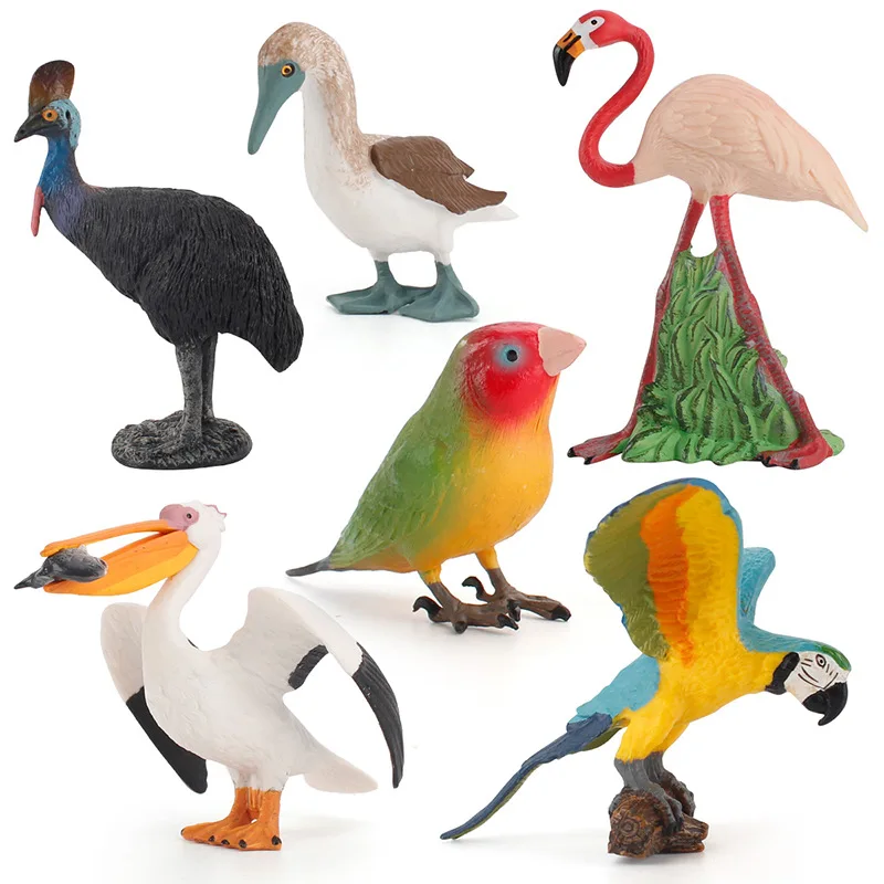 Моделирование Пеликан попугай птица каскадная модель животных игрушки фигурка
